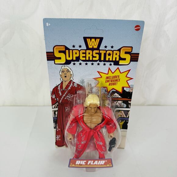 Mattel WWE Superstars Ric Flair w/Entrance Robe Action Figure Series 1 - Picture 3 of 7